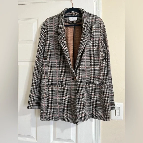 Old Navy Jackets Coats Old Navy Plaid Blazer Poshmark